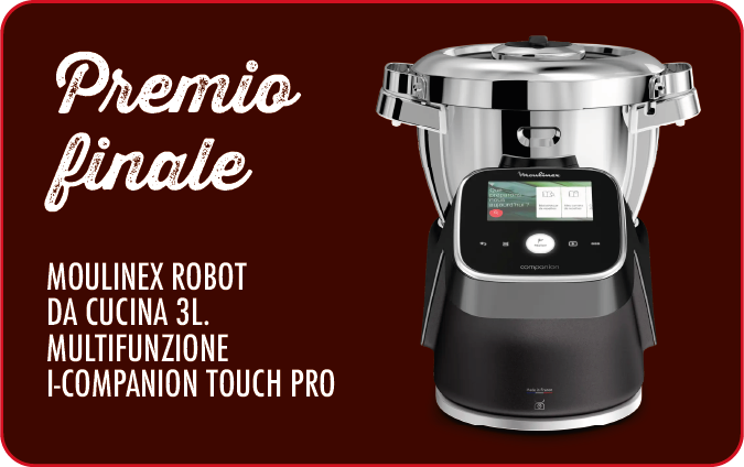 Premio finale: Moulinex robot da cucina 3L multifunzione i-Companion Touch Pro